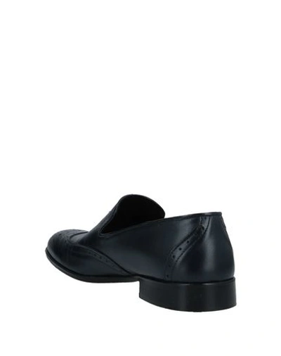 Shop Alessandro Gilles Loafers In Dark Blue