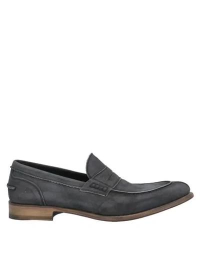 Shop J.wilton Loafers In Lead