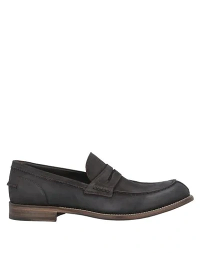 Shop J.wilton Loafers In Dark Brown