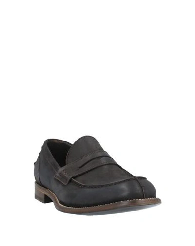 Shop J.wilton Loafers In Dark Brown