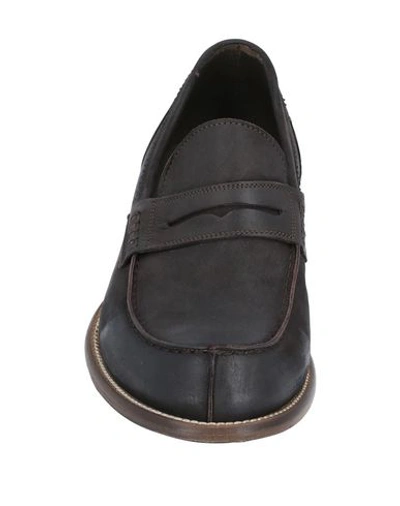 Shop J.wilton Loafers In Dark Brown