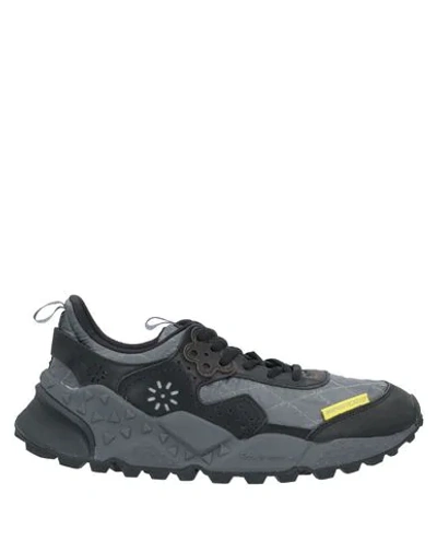 Shop Flower Mountain Man Sneakers Black Size 11.5 Textile Fibers, Soft Leather