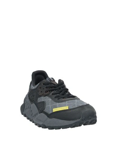 Shop Flower Mountain Man Sneakers Black Size 11.5 Textile Fibers, Soft Leather