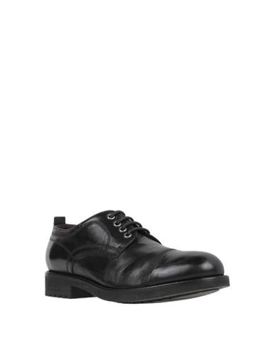 Shop Jp/david Man Lace-up Shoes Black Size 8 Soft Leather