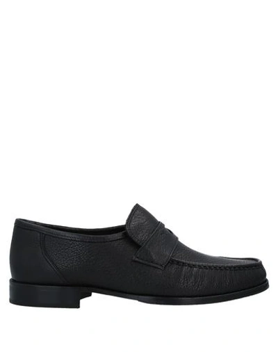 Shop Roma Loafers In Black