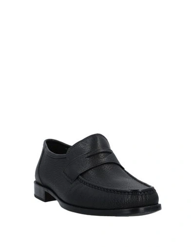Shop Roma Loafers In Black