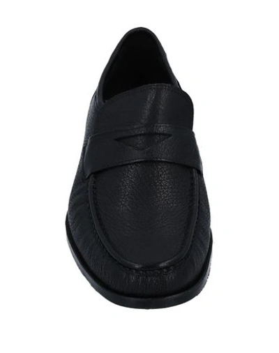 Shop Roma Loafers In Black