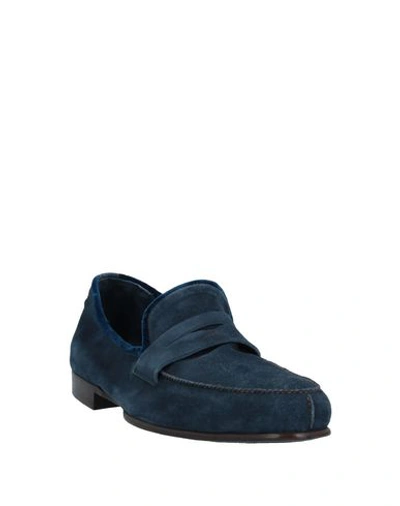 Shop Arfango Loafers In Dark Blue