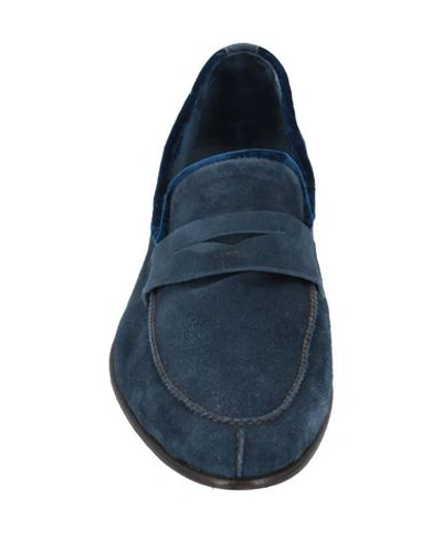 Shop Arfango Loafers In Dark Blue