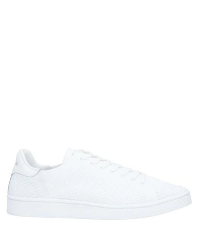 Shop Thoms Nicoll Man Sneakers White Size 6 Textile Fibers