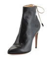 VALENTINA CARRANO Marion Laced-Back Leather Bootie