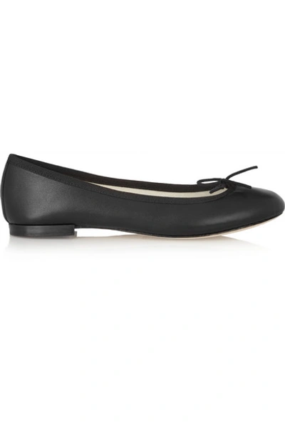 Repetto The Cendrillon Leather Ballet Flats In Black