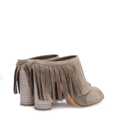 Shop Casadei 70s In Olive Green