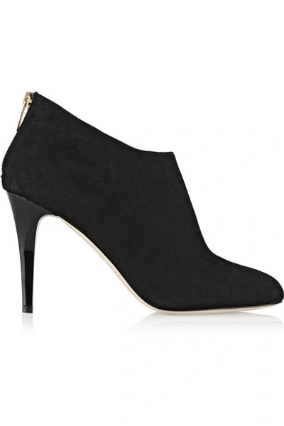 Shop Jimmy Choo Mendez Suede Ankle Boots In Black