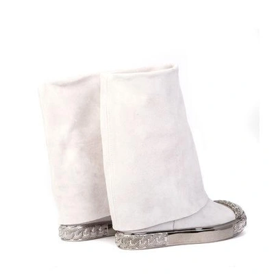 Shop Casadei Sneaker In White, Silver