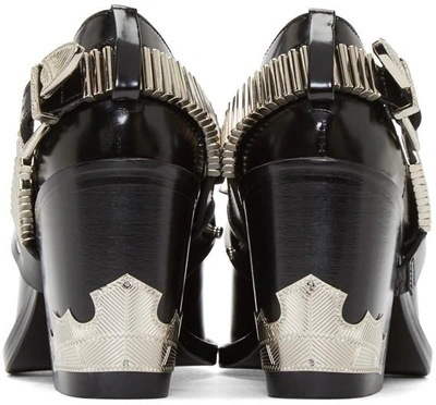 Shop Toga Black & Silver Harness Boots