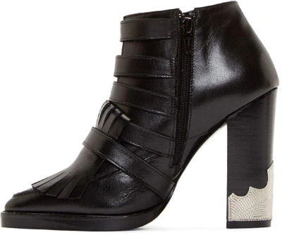 Shop Toga Black High-heel Polido Boots