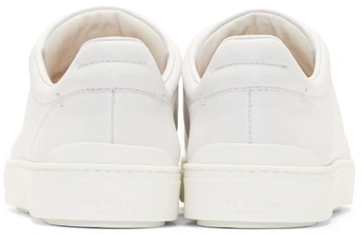 Shop Rag & Bone White Leather Kent Sneakers