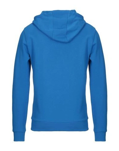 Shop Lyle & Scott Hooded Sweatshirt In Bright Blue