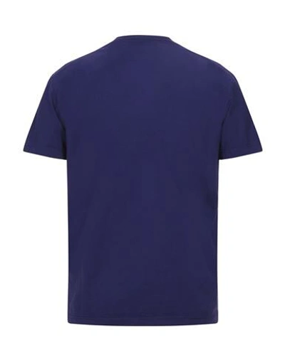 Shop Dsquared2 Man T-shirt Dark Purple Size S Cotton