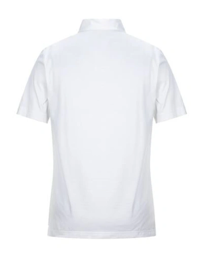 Shop Drumohr Polo Shirts In White