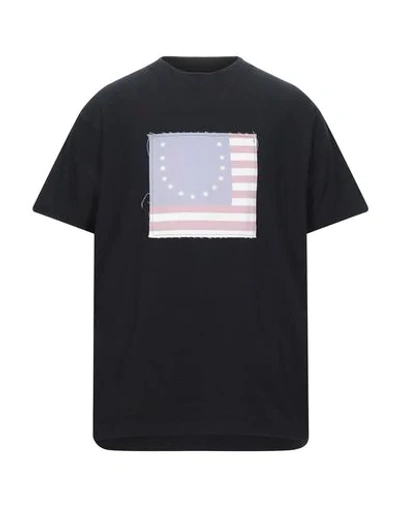 Shop 424 Fourtwofour Man T-shirt Black Size M Cotton