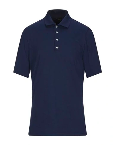 Shop Sartorio Polo Shirts In Dark Blue