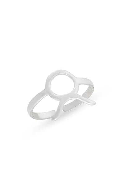 Shop Sterling Forever Zodiac Ring In Silver Taurus