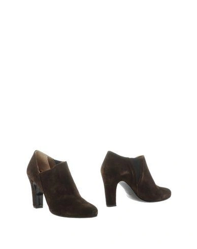 Shop Roberto Del Carlo Ankle Boot In Dark Brown