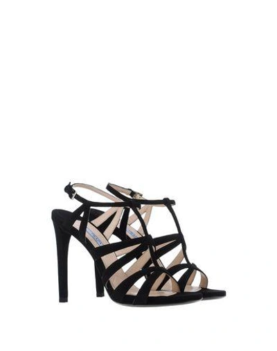 Shop Prada Sandals In Black