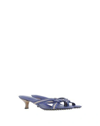 Shop Tod's Sandals In Slate Blue