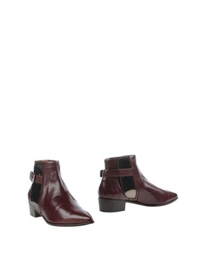 Laurence Dacade Ankle Boot In Maroon