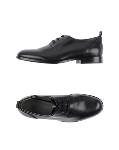 Jil Sander Laced Shoes In Black