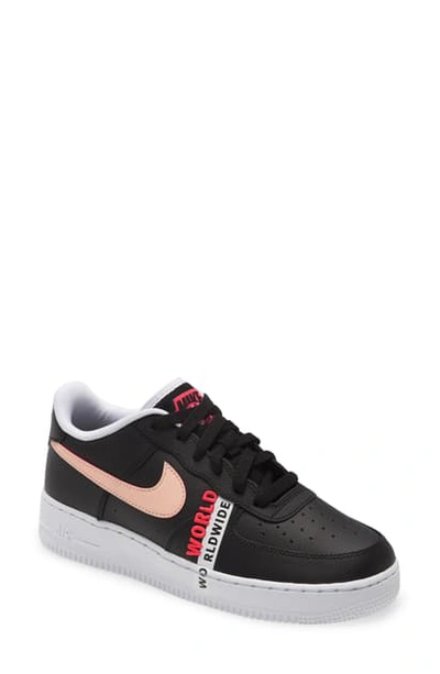 Shop Nike Air Force 1 Lv8 Platform Sneaker In Black/ Crimson/ White