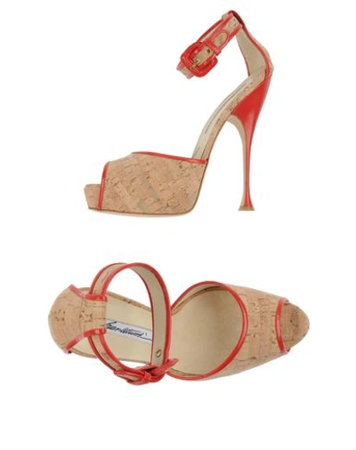 Brian Atwood Sandals In Beige