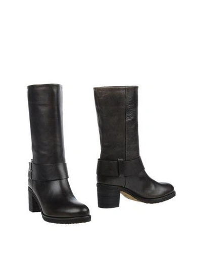 Shop Roberto Del Carlo Boots In Steel Grey