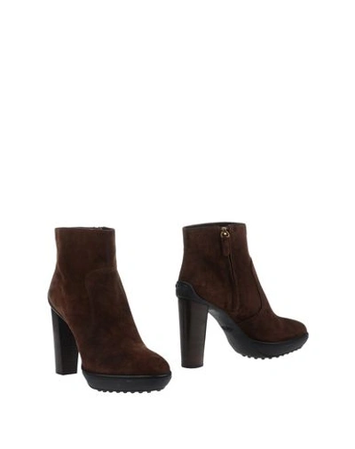 Tod's Ankle Boot In Cocoa