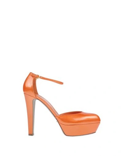 Sergio Rossi Sandals In Orange