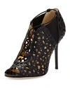 Jimmy Choo Tactic Black Nappa And Shiny Leather Sandal Booties