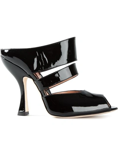 Vivienne Westwood 双带穆勒鞋 In Black