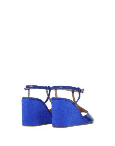 Shop Maison Margiela Sandals In Bright Blue