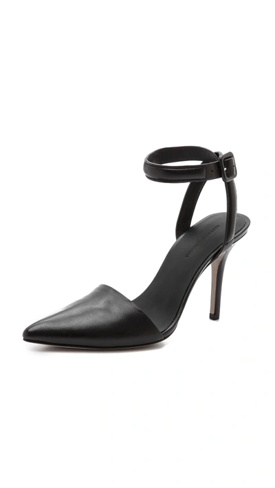 Alexander Wang Lovisa Ankle Strap Pumps In Black