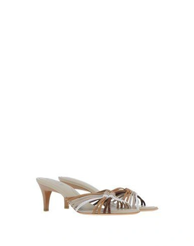 Shop Tod's Sandals In Light Grey