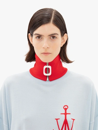 Shop Jw Anderson Jwa Neckband In Red