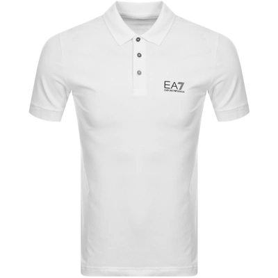 Shop Ea7 Emporio Armani Core Id Polo T Shirt White