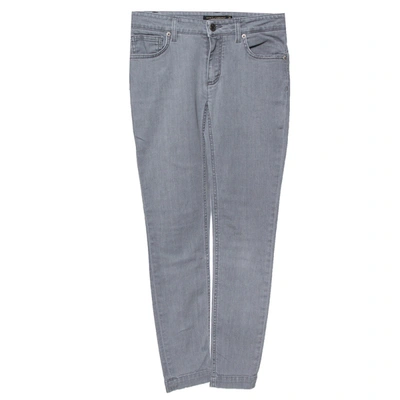 Pre-owned Dolce & Gabbana Grey Denim Kate Slim Fit Jeans Xs