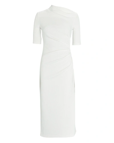 Shop Acler Parfield Knit Midi Dress In Ivory