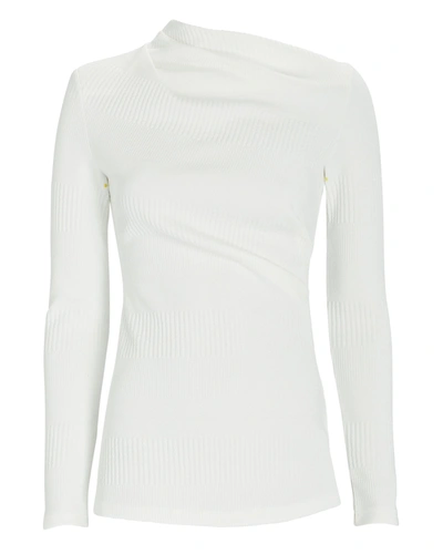 Shop Acler Parkway High Neck Knit Top In Ivory