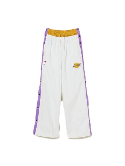 Pre-owned X Ambush Nba Collection Lakers Tearaway Pants White/purple/gold