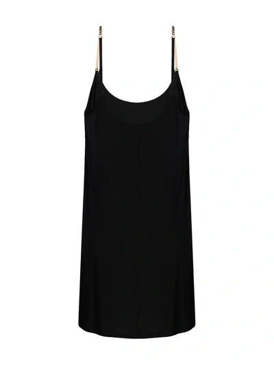 Shop La Perla Logo-strap Slip Dress In Black